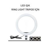 SOMIC Tripod Için Led Selfie Işığı Ring Light 10 Inç Led Işıklı Halka Youtuber Tiktok
