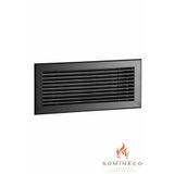SOMINECO Alüminyum Siyah Lineer Şömine-klima-dolap Menfezi 40x15x5 Cm
