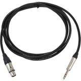Sommer Neutrik Stereo Jak - Dişi Xlr Hoparlör Kablosu - Siyah - 2 Metre