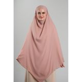 Somon Pratik Hazır Geçmeli Tesettür Eşarp Krep Bağcıklı Çift Katlı Sufle Hijab 2314 35