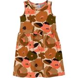 Somon Retro Flowers Kız Çocuk Desenli Kolsuz Elbise - 6 Yaş