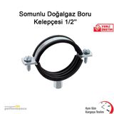 Somunlu Doğalgaz Boru Kelepçesi 1/2''''