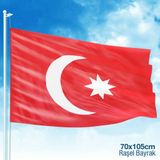 Son İmparatorluk Bayrağı -17 Eski Türk Devleti Bayrağı -70x105 cm -Osmanlı Sancağı