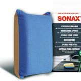 SONAX Ön Cam Süngeri 417100 | Çizgisiz Cam için Çift Etkili Temizleme Süngeri | Ön Camlardaki Pencereler ve Aynalardaki Kir Sisi ve Yoğuşmayı Kolayca Temizler | Kompakt ve Yeniden Kullanılabilir