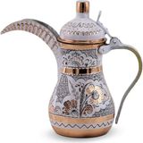 Sonay Bakırcılık 1,2 Mm Kalın Gülçiçek Bakır Mırra Cezve 900 Ml