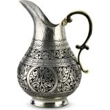Sonay Bakırcılık Keski Işlemeli Kalaylı Bakır Sürahi