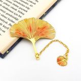 Sonbahar Mabed Ağaç Yaprak Bookmark Metal Ayraç Kitap Ayracı Zincirli Ay112