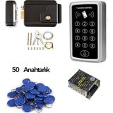 Sonex Apartman Kapı Otomatiği + Adaptör + 50 Adet Proximity Anahtarlık - Siyah