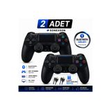 SONEX Ps4 Kablosuz Oyun Kolu 2’li Set Titreşimli Joystick Tablet Telefon PC Uyumlu