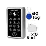 Sonex Rfid Şifreli Kapı Kilidi Kartlı Geçiş Kontrol Göstergeç Sistemi + 10 Tag + 10 Kart