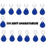 Sonex Tag Manyetik Anahtarlık - 250 Adet Proximity Anahtarlık - Mavi