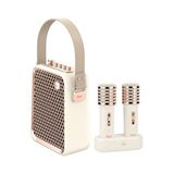 Songbird-Hq Çift Karaoke Mikrofonlu Bluetooth Hoparlör (Beyaz) - standart