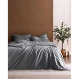 Songe Family Size%100 Pamuk Chambre Çarşaflı Nevresim Takımı - Açık Gri