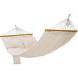Songmics GDC22M Hamak, Dış Mekan Çok Kişilik, Çubuk Hamak, 200 x 150 Cm, Tüv Rheinland, 300 Kg, Bej - 4003