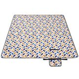 SONGMICS Piknik Örtüsü GCM87CU, 200 x 200 cm büyük plaj örtüsü, kamp örtüsü, su geçirmez alt yüzey, makinede yıkanabilir, katlanabilir, bahçe, park, plaj, kamp için, renkli yapraklar