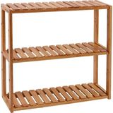 Songmics Rafı, Bambu, Bitki Rafı, Ayarlanabilir 3 Zeminli, Duvara , Oturma Odası, Mutfak Için, Bağımsız, 60X1 - Standart