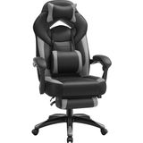 Songmics Songmıcs Yönetici Ofis Koltuğu, Ergonomik, Siyah, Gri OBG77BG