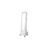 Songmics Tekerlekli ve LED Aydınlatmalı Kilitlenebilir Mücevher Dolabı, Beyaz, JBC61W - 1 lt - 000-Siyah