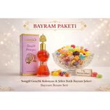 Songül Gençlik Kolonyası Ve 1 Kg Şölen Bayram Şekeri Paketi | Karışık Sert Ve Meyve Aromalı Jöle Şeker Misafir İkram Seti