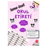 Songwol Studios 63 Adet, 1,5cmx4,5cm Kuromi Temalı Okul Kalem Defter Etiketi Kişiye Özel İsim Yazılabilen Etiket
