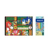 Sonic 17*25 15 Yp. Spiralli Resim Defteri - Pelikan Pastel Renkler 12li Kuru Boya 2'li Set 3