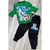 Sonic 2 Iplik Mevsimlik Erkek Çocuk Yeşil Eşofman Takımı - 3 - 4 Yaş