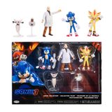 Sonic 3 Film Aksiyon Figürleri 2,5 inç Film Koleksiyoncu Oyuncak Figürü Çoklu Paket, Dalga #3 Sonic, Gerald Robotnik, Super S, Buzzbomber ve Burrito Drone içerir - Resmi Lisanslı Oyuncaklar