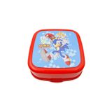 Sonic 4 Bölmeli Kaşık-çatal Içinde Beslenme Kabı Kırmızı