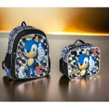Sonic Çocuklar İçin Okul Çantası Ergonomik ve Su İtici Özellikli Geniş Kapasite
