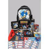 Sonic DEKOMUS İLE LİSANSLI SONIC BÜYÜK BOY OKUL VE KALEM ÇANTASI İLE MATARA,BESLENME KABI KIRTASİYE SETİ