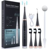 Sonic Dental Ultrasonik Diş Taşı Sökücü Elektrikli Diş Temizleyici Diş Temizleme Diş Beyazlatma - Siyah