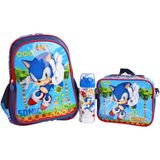 Sonic Erkek Çocuk Ilkokul Çantası Seti / Ellaboni Sonic Okul Çantası Seti - Mavi