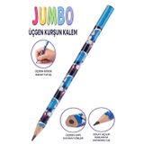 Sonic Jumbo Kurşun Kalem 1 Adet Fatih Üçgen Başlangıç Kalemi Siyah İlk Kalemim Jumbo Kalın Kalem Kolay Tutuş