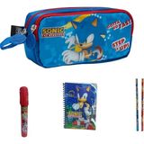Sonic Kalem Kutu-2 Adet Kalem-1 Adet Roket Silgi ve Not Defteri