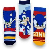 Sonic Lisanslı Erkek Çocuk 3 Çift Havlu Soket Çorap 22607 - 8 - 9 Yaş - Karışık Renk