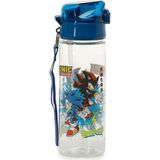 Sonic Mtr OBM.3426 Mavi Akrilik Erkek Çocuk Matara 500 ml Kapasite ile Eğlenceli Tasarım