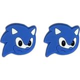 Sonic Ps5/Ps4/Ps3/Xbox One/One X/One S/Series X/Series S 3D Analog Silikon Koruyucu -2 Adet