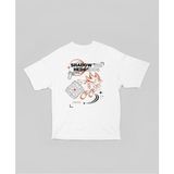 Sonic Shadow The Hedgehog Baskılı Unisex Oversize Çizgi Film Tişört - Beyaz - 2XL