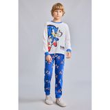 Sonıc the Hedgehog Baskılı Uzun Kollu Regular Fit 2'li Pijama Takımı Erkek Çocuk