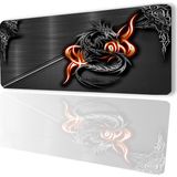 Sonic Touch Ejder Desenli Kaydırmaz Gaming Oyuncu Masaüstü Dikişsiz Klavye Pad/ped (Klavye Altlığı) 32X70CM - Siyah