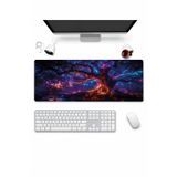 Sonic Touch SonicTouch Klavye Mousepad 32x70cm Dikişsiz Pürüzsüz Sıvı Geçirmez Kaymaz Taban Neon Hayat Ağacı