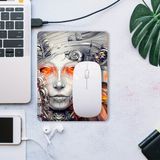 Sonic Touch Tanrıça Desenli Gri Kaydırmaz Gaming Oyuncu Masaüstü Dikişsiz Mouse Pad/ped (Mouse Altlığı) 17X21CM