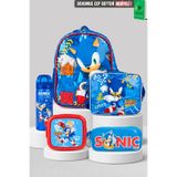 Sonic YENİ SEZON LİSANSLI TEK BÖLMELİ KÜÇÜK BOY 32 CM ANAOKUL ÇANTASI,BESLENME ÇANTASI,KALEM ÇANTASI, ÇELİK MATARA,BESLENME KABI SETİ