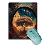 Sonictouch Hinora Hayat Ağacı Kaydırmaz Gaming Oyuncu Dikişsiz Mavi Turuncu Mouse Pad/ped 17X21CM