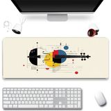 Sonictouch Klavye Mousepad 32X70CM Dikişsiz Pürüzsüz Sıvı Geçirmez Kaymaz Taban Mondrian Kemanı - 1 Adet - Siyah