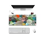 Sonictouch Renkli Çakmak Taşları Gamer Oyuncu Dikişsiz Sıvı Geçirmez Klavye Mouse Pad 32X70CM