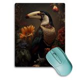 SonicTouch Tukan Papağını Kaydırmaz Gaming Oyuncu Dikişsiz Kahverengi Sarı Mouse Pad17x21cm