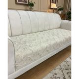 Şönil Bohem Sakallı Kaymaz Koltuk Örtüsü 90X210 cm | 3 Kişilik Kanepe, Çekyat Örtüsü - 90 x 210 cm - Taş