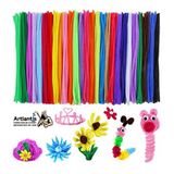 Şönil Renkli 50 Cm 100lü 1 Paket Artlantis 50 Cm Renkli Tüylü Tel 100 Lü 1 Paket