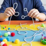Şönil Simli Renkli 30CM 1 Paket 15'li 30CM Simli Renkli Tüylü Tel